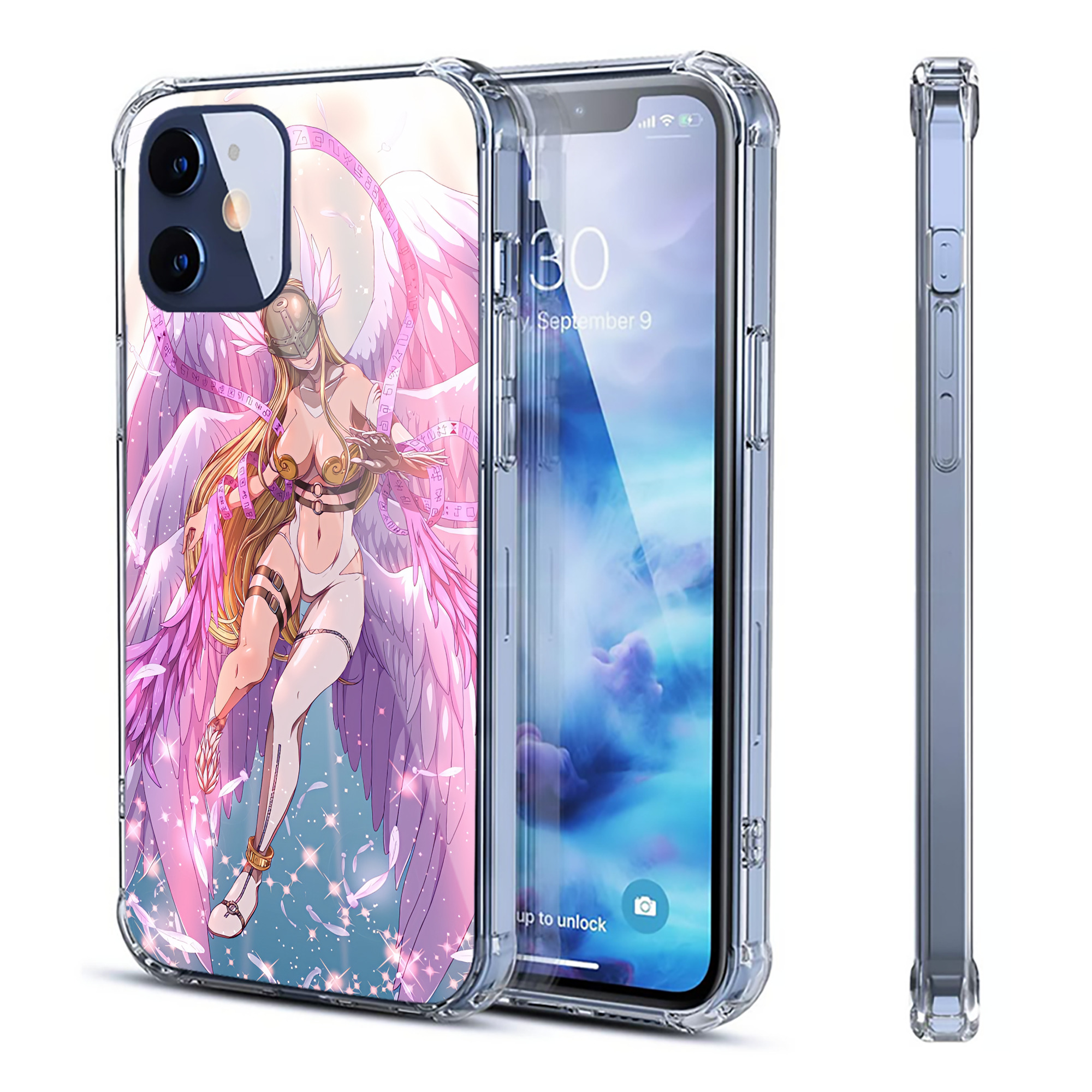 （画像用） Digimon デジタルモンスター/デジモン 【iPhone 12シリーズ対応】透明スマホケース（クリアソフトケース）